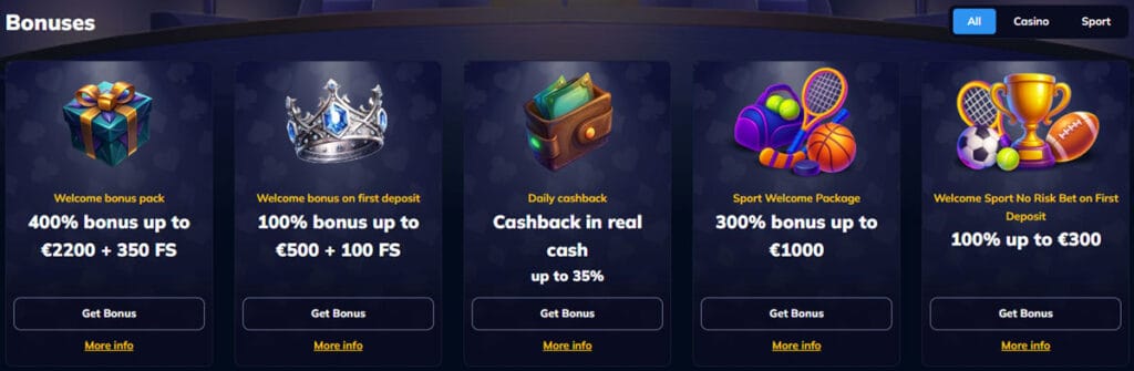 RioAce Bonuses and Promotions